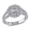 Thumbnail Image 1 of 0.98 CT. T.W. Diamond Double Frame Engagement Ring in 14K White Gold