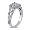 Thumbnail Image 1 of 0.98 CT. T.W. Diamond Double Frame Engagement Ring in 14K White Gold