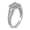 Thumbnail Image 2 of 0.98 CT. T.W. Diamond Double Frame Engagement Ring in 14K White Gold