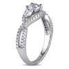 Thumbnail Image 2 of 0.99 CT. T.W. Diamond Three Stone Twist Engagement Ring in 14K White Gold
