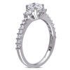 Thumbnail Image 2 of 1.22 CT. T.W. Cushion-Cut Diamond Three Stone Engagement Ring in 14K White Gold