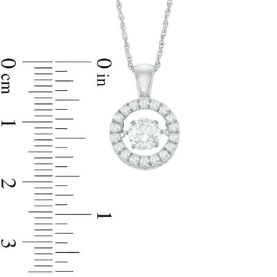 Unstoppable Love™ 6.5mm Lab-Created White Sapphire Circle Pendant in Sterling Silver