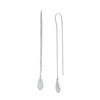 0.30 CT. T.W. Diamond Teardrop Threader Earrings in Sterling Silver