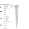 Thumbnail Image 2 of 0.09 CT. T.W. Diamond Vertical Bar Two Chain Loop Drop Earrings in Sterling Silver