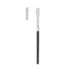 Thumbnail Image 2 of 0.23 CT. T.W. Enhanced Black and White Diamond Linear Front/Back Earrings in Sterling Silver