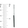 Thumbnail Image 3 of 0.23 CT. T.W. Enhanced Black and White Diamond Linear Front/Back Earrings in Sterling Silver