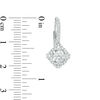 Thumbnail Image 2 of 1.38 CT. T.W. Certified Canadian Diamond Kite-Shaped Scalloped Frame Drop Earrings in 14K White Gold (I/I2)