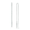 Thumbnail Image 0 of 0.30 CT. T.W. Diamond Marquise Linear Threader Earrings in Sterling Silver