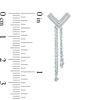 Thumbnail Image 2 of Diamond Accent Chevron Two Chain Loop Drop Earrings in Sterling Silver