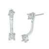 Thumbnail Image 1 of Diamond Accent Front/Back Earrings in Sterling Silver