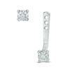 Thumbnail Image 2 of Diamond Accent Front/Back Earrings in Sterling Silver