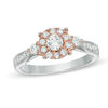 Thumbnail Image 1 of 0.45 CT. T.W. Diamond Frame Ring in 10K Two-Tone Gold