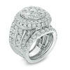 Thumbnail Image 1 of 7.00 CT. T.W. Composite Diamond Frame Three Piece Bridal Set in 14K White Gold