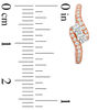 Ever Us™ 0.40 CT. T. W. Two-Stone Diamond Bypass Hoop Earrings in 14K Rose Gold