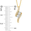 Thumbnail Image 3 of Ever Us™ 0.25 CT. T.W. Two-Stone Diamond Bypass Pendant in 14K Gold - 19"