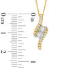 Ever Us™ CT. T.W. Two-Stone Diamond Bypass Pendant in 14K Gold
