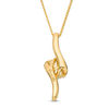 Thumbnail Image 2 of Ever Us™ 0.50 CT. T.W. Two-Stone Diamond Bypass Pendant in 14K Gold - 19"
