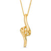 Thumbnail Image 2 of Ever Us™ 0.75 CT. T.W. Two-Stone Diamond Bypass Pendant in 14K Gold - 19"