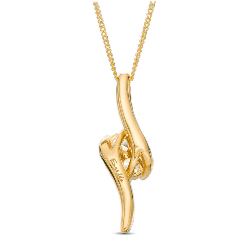 Ever Usâ¢ 1.00 CT. T.W. Two-Stone Diamond Bypass Pendant in 14K Gold - 19"