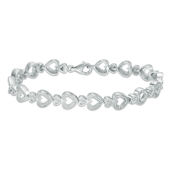 Silver Dual Heart Bracelet – HiSa