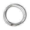 Thumbnail Image 1 of Set of Ten Diamond-Cut Layered Slip-On Bangles in Two-Tone Sterling Silver - 8.0"