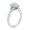 Thumbnail Image 1 of Vera Wang Love Collection 0.70 CT. T.W. Composite Diamond Pear-Shaped Frame Engagement Ring in 14K White Gold