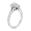 Thumbnail Image 2 of Vera Wang Love Collection 0.70 CT. T.W. Composite Diamond Pear-Shaped Frame Engagement Ring in 14K White Gold