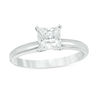 Thumbnail Image 1 of 1.00 CT. Certified Princess-Cut Diamond Solitaire Engagement Ring in 14K White Gold (J/I3)