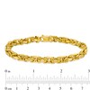 Men's 6.2mm Byzantine Chain Bracelet in 10K Gold - 8.5"