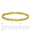 Thumbnail Image 2 of Men's 6.2mm Byzantine Chain Bracelet in 10K Gold - 8.5"