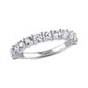 Thumbnail Image 1 of Lab-Created White Sapphire Band in Sterling Silver