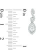 Thumbnail Image 2 of 0.50 CT. T.W. Certified Canadian Diamond Marquise Swirl Drop Earrings in 14K White Gold (I/I2)