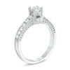 Thumbnail Image 2 of 4.5mm Lab-Created White Sapphire Engagement Ring in 10K White Gold