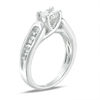 Thumbnail Image 1 of 5.2mm Lab-Created White Sapphire Engagement Ring in Sterling Silver