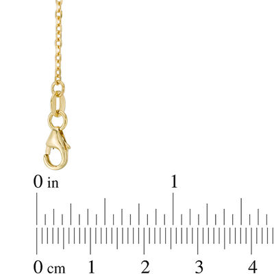 Made in Italy Diamond-Cut Multi-Teardrop Dangle Necklace in 10K Gold - 19"
