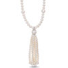 Thumbnail Image 0 of 4.5 - 11.0mm Cultured Freshwater Pearl Tassel Strand Necklace with Sterling Silver Clasp - 30"