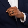 Thumbnail Image 2 of Men's 8.0mm Textured Wedding Band in Tantalum with Black Ion-Plate – Size 10
