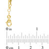 Thumbnail Image 2 of Made in Italy Hammered Ball Station Bracelet in 10K Gold - 7.5"