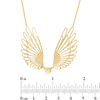 Made in Italy Diamond-Cut Ball with Wings Necklace in 10K Gold - 19"