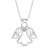 Thumbnail Image 0 of Open Hearts by Jane Seymour™ Diamond Accent Angel Pendant in Sterling Silver