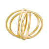 Thumbnail Image 2 of Double Orbit "X" Ring in 10K Gold