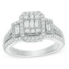 Thumbnail Image 1 of Vera Wang Love Collection 1.18 CT. T.W. Composite Diamond Octagonal Frame Engagement Ring in 14K White Gold
