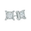 Thumbnail Image 0 of 0.25 CT. T.W. Princess-Cut Diamond Solitaire Stud Earrings in 10K White Gold