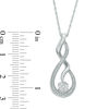 Thumbnail Image 1 of Diamond Accent Twist Pendant in Sterling Silver