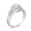 Thumbnail Image 2 of Diamond Accent Frame Split Shank Ring in Sterling Silver