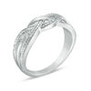Thumbnail Image 2 of Diamond Accent Braid Ring in Sterling Silver