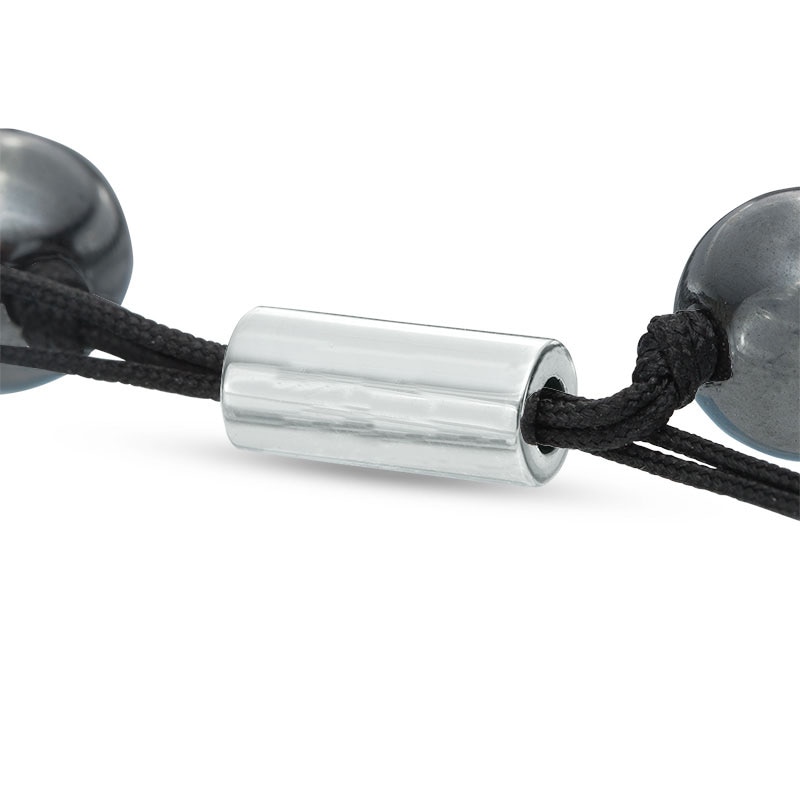 Main Image 2 of 10.0mm Hematite Bolo Bracelet in Sterling Silver - 8.25"