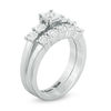 Thumbnail Image 1 of 1/8 CT. T.W. Diamond Five Stone Bridal Set in Sterling Silver (1 Line)