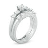 Thumbnail Image 2 of 1/8 CT. T.W. Diamond Five Stone Bridal Set in Sterling Silver (1 Line)