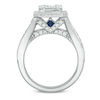 Thumbnail Image 3 of Vera Wang Love Collection 1.45 CT. T.W. Composite Diamond Rectangle Frame Engagement Ring in 14K White Gold